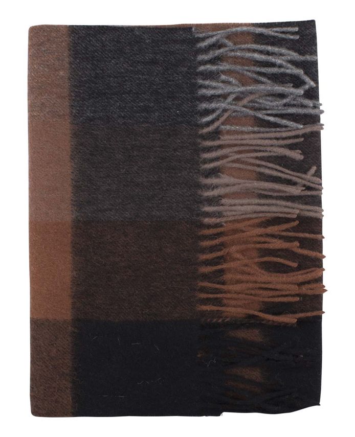 Checked Wool Scarf fra Gino Marcello