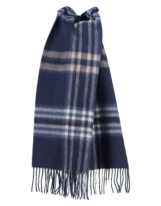 Checked Wool Scarf fra Gino Marcello