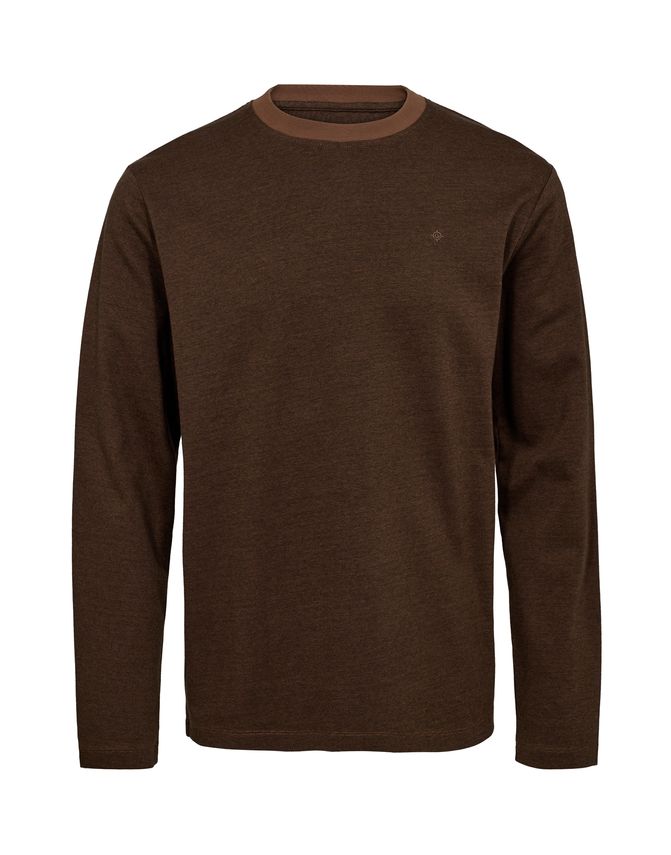 O Neck L S Modern Fit T Shirt fra Gino Marcello