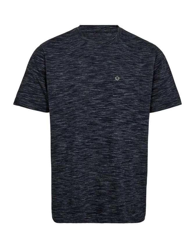 T Shirt Spacedyed Reg. Fit fra Black Blue