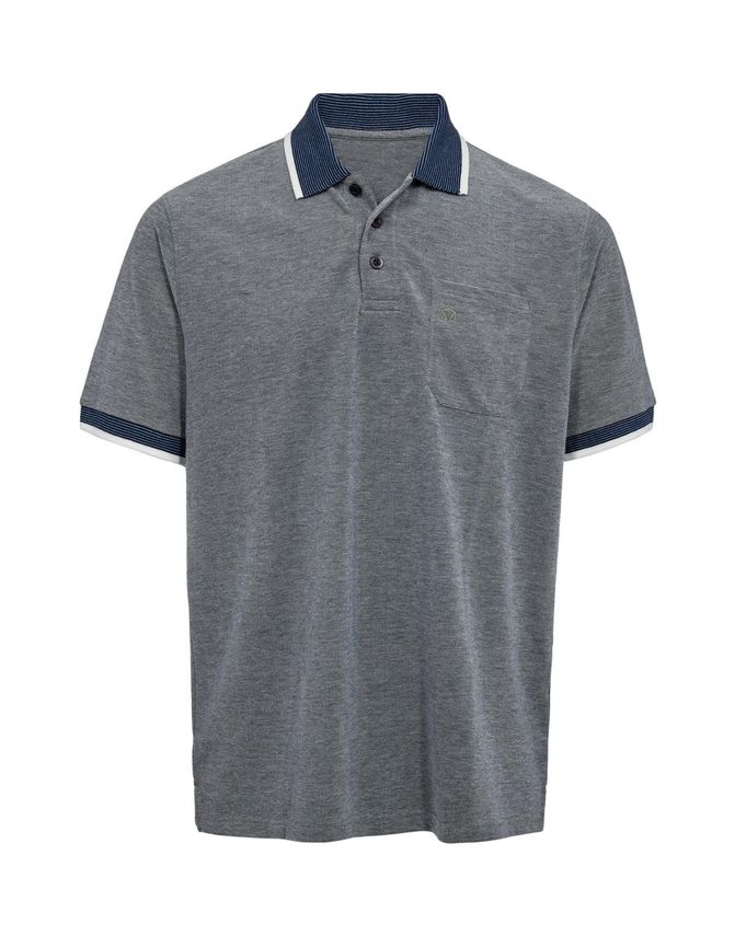 Polo 2 Tone Reg. Fit fra Black Blue