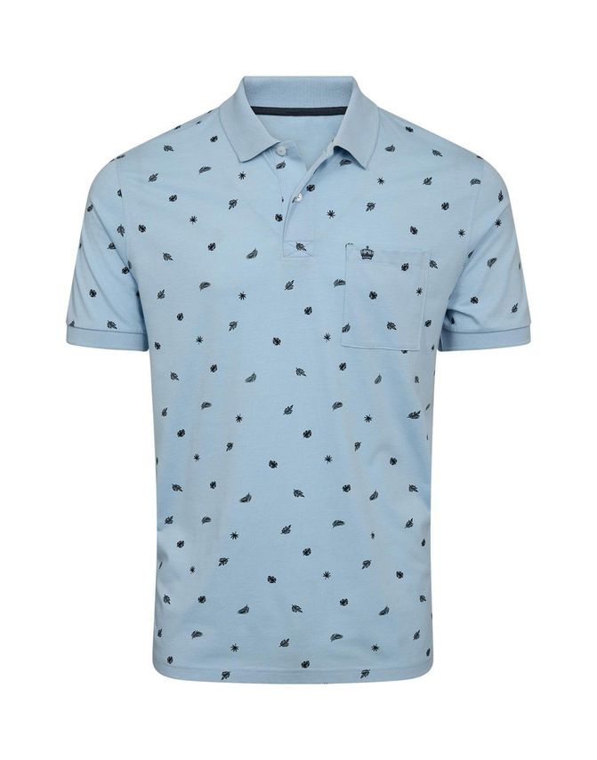 Aop Polo Regular Fit fra Thomas Regency