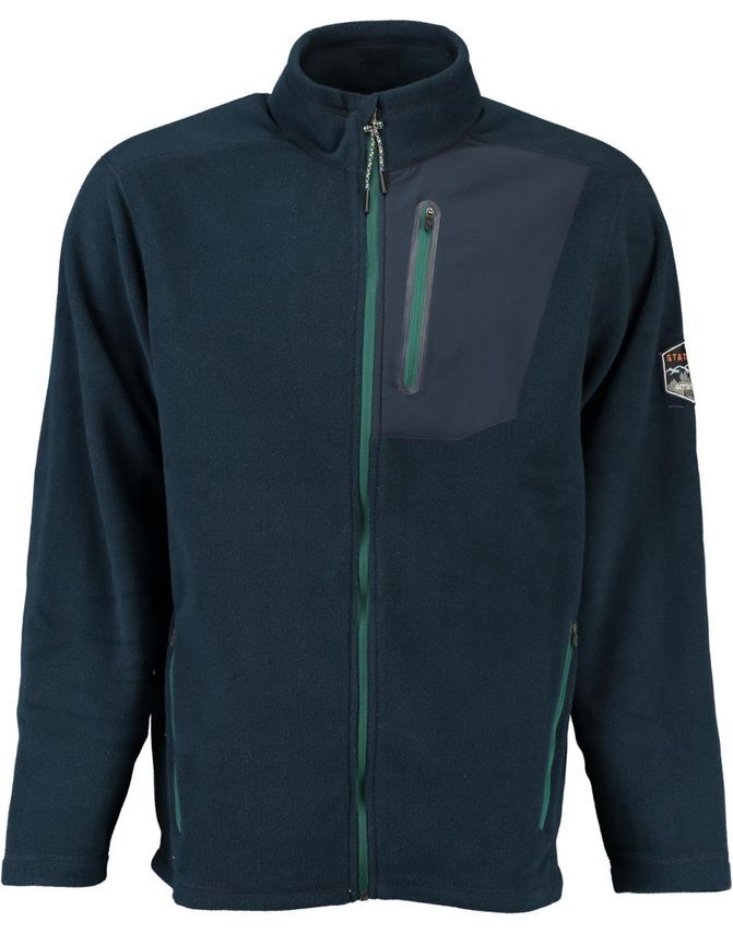 Fleece Cardigan Modern Fit fra Salt