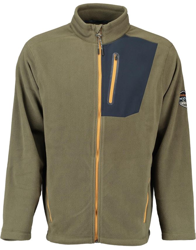 Fleece Cardigan Modern Fit fra Salt