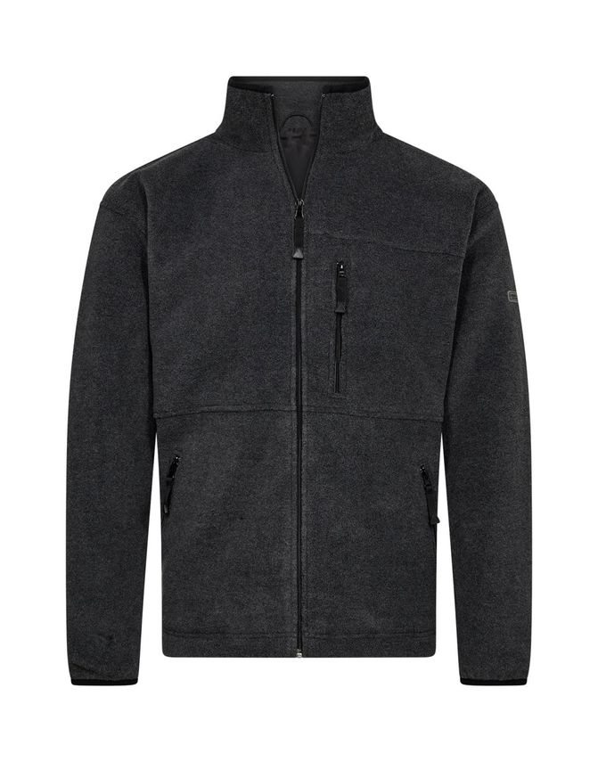 Lun Fleece Sweatshirt med Lynlås fra Black Blue - Must-have!