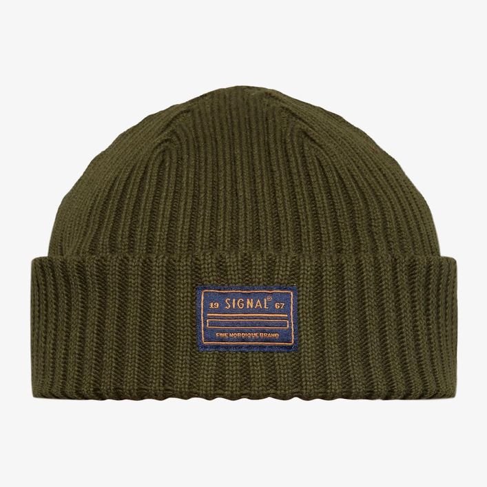 Signal Rib Beanie med logo - Få fat i den nu!