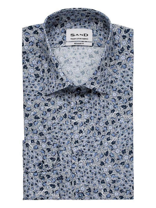 Moderne skjorte med cut-away krave fra Sand 8227