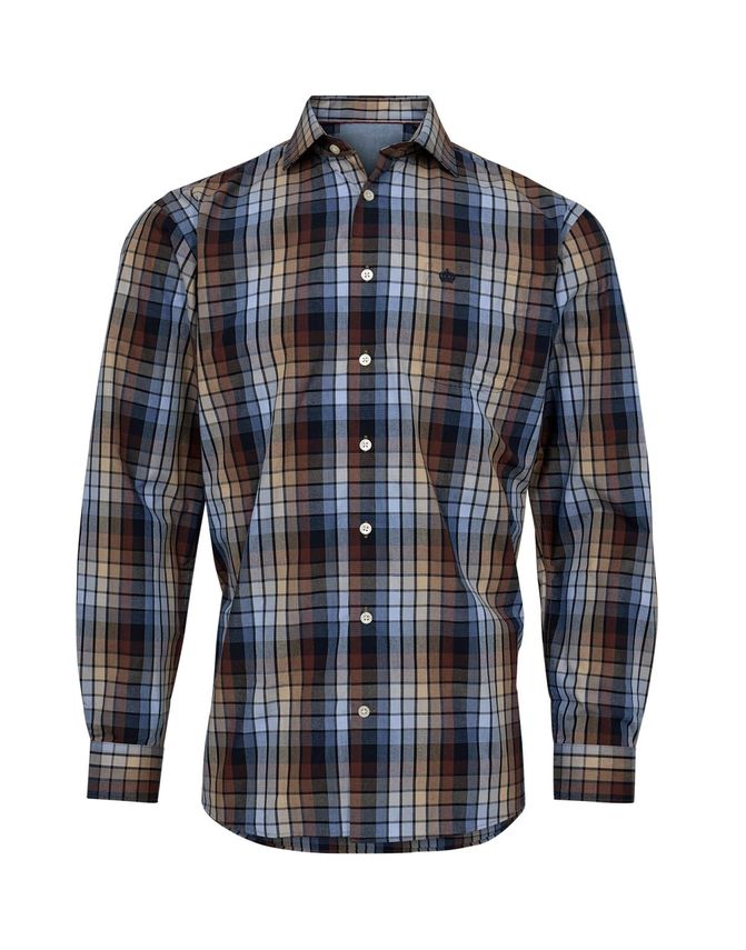 L S Regular Fit Shirt fra Black Blue