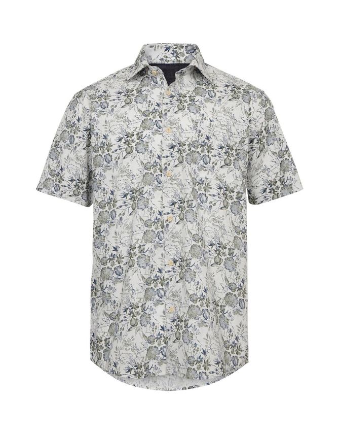 Shirt S S Regular Fit fra Black Blue