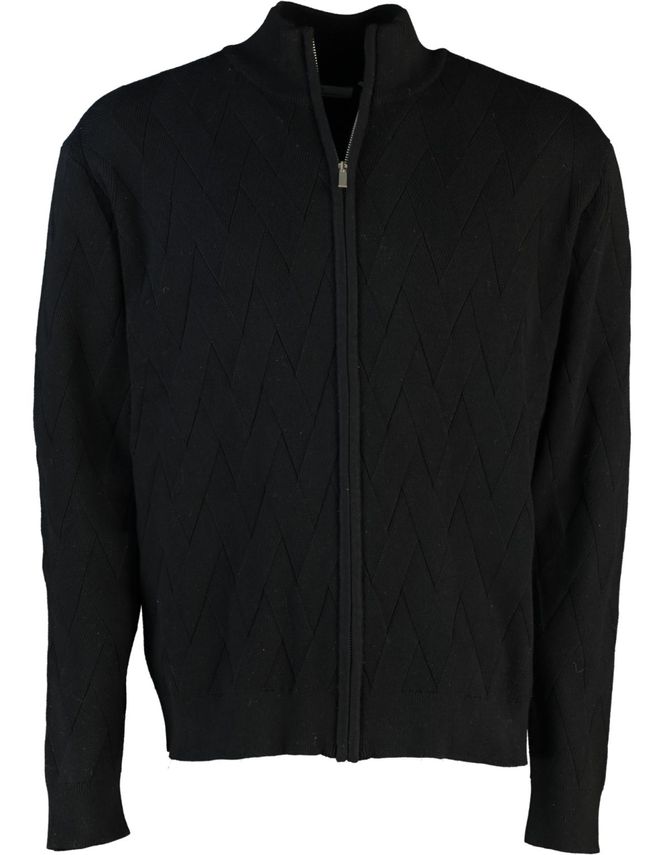 Zip Cardigan Regular Fit fra Black Blue