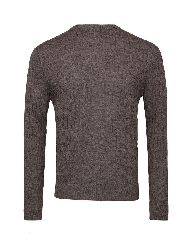 Mens Merino O Neck Modern Fit fra Gino Marcello