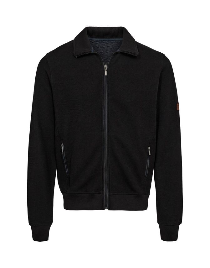 Stilfuld Full Zip Striktrøje fra Black Blue – Komfort og Stil