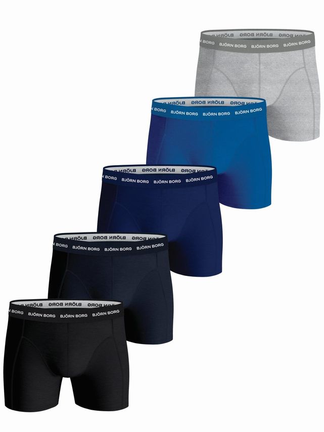 5-pak boxershorts Noos Solids fra Björn Borg – Komfort til mænd