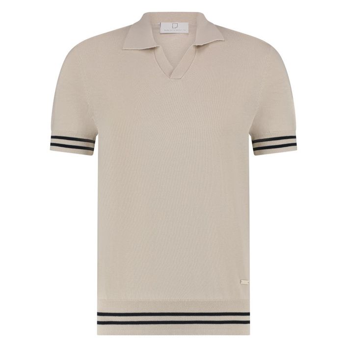 Zain Knit Polo - Elegant polo i bomuld og silke