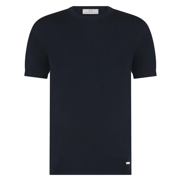 Lenny Strik T-Shirt i Bomuld og Silke – Udsalg!