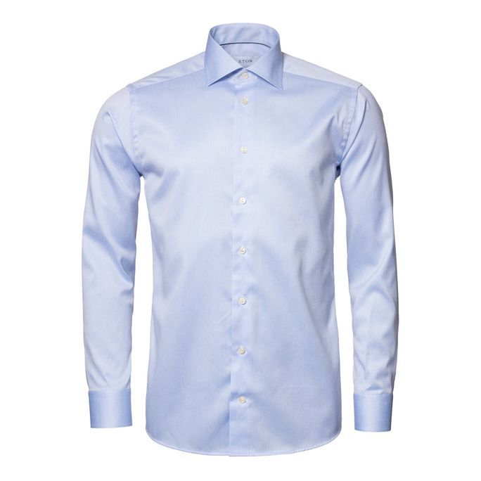 Eton Twill Skjorte – Moderne Fit til Mænds Stil