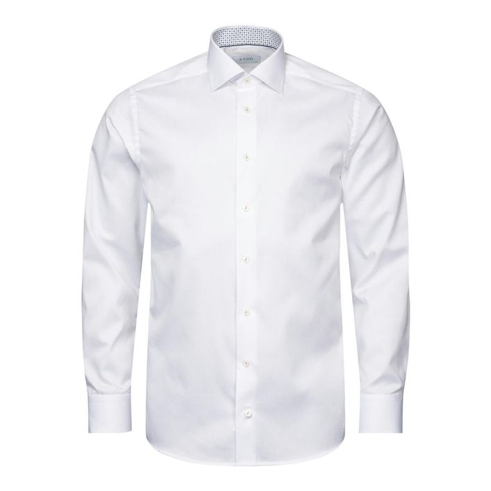 Micro Print Effect Signature Twill Shirt fra Eton