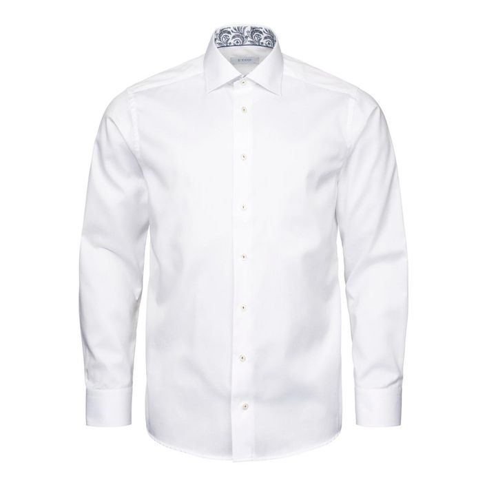 Floral Effect Signature Twill Shirt fra Eton