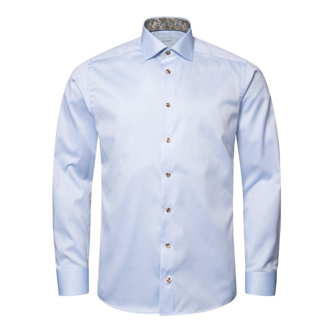 Eton Herreskjorte: Business Signature Twill med Print