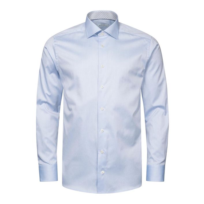 Micro Print Effect Signature Twill Shirt fra Eton