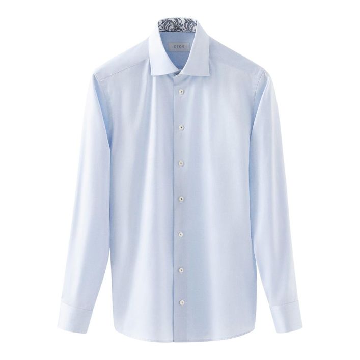 Eton Floral Effekt Skjorte – Elegant Stil til Mænd