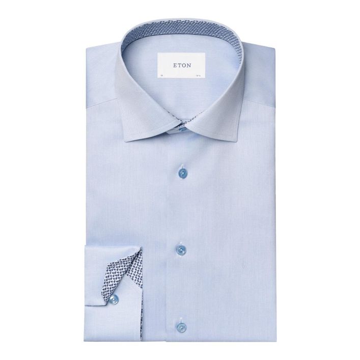 Elegant skjorte med geometrisk print fra Eton