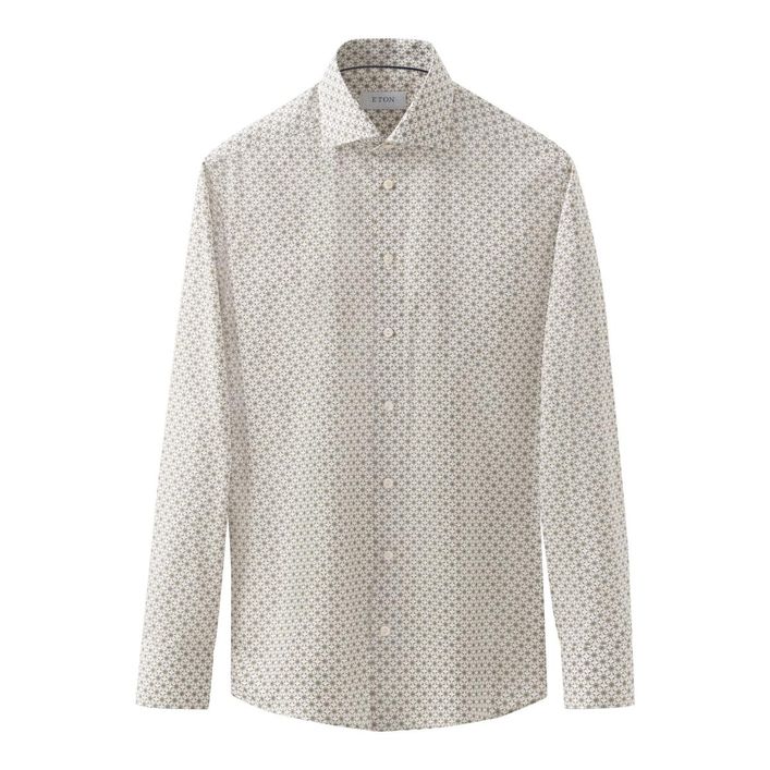 Geometric Signature Twill Shirt fra Eton