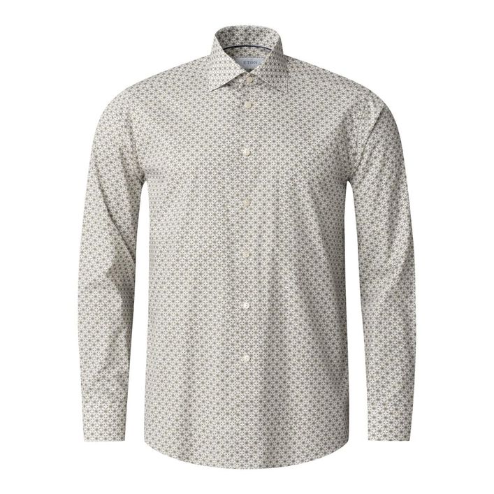Geometric Signature Twill Shirt fra Eton
