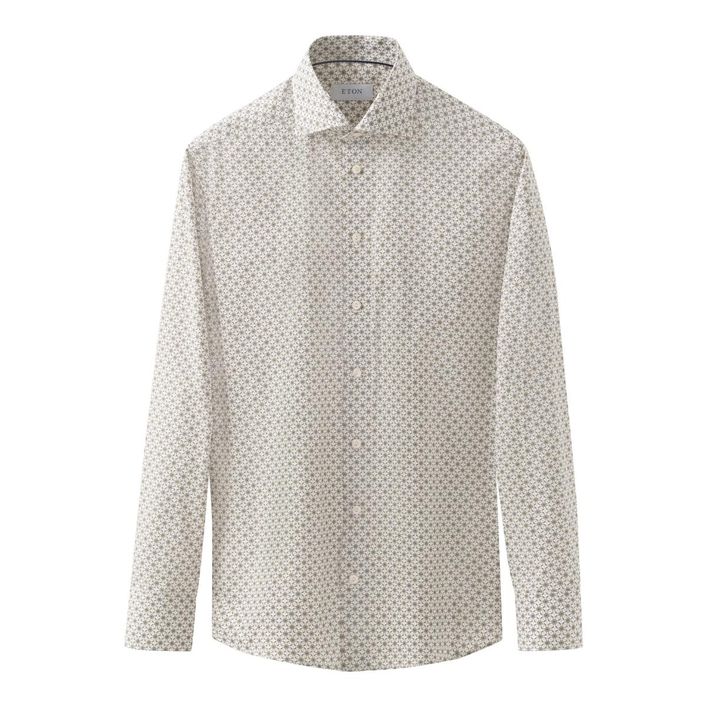 Geometric Signature Twill Shirt fra Eton