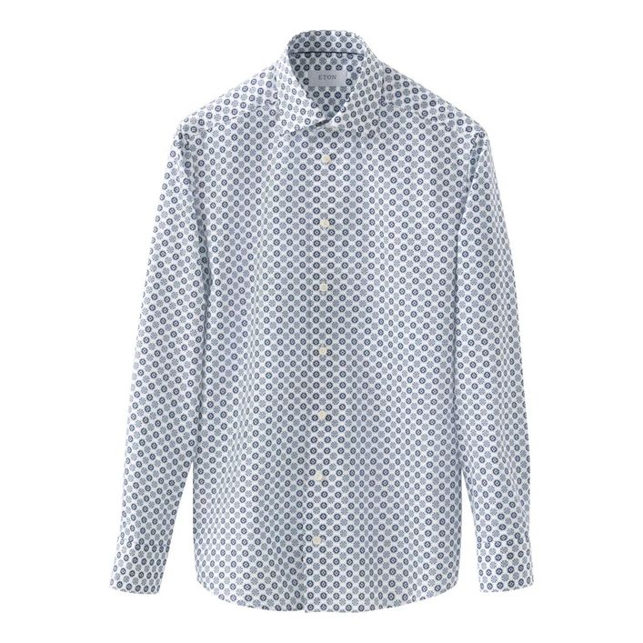 Geometric Signature Twill Shirt fra Eton