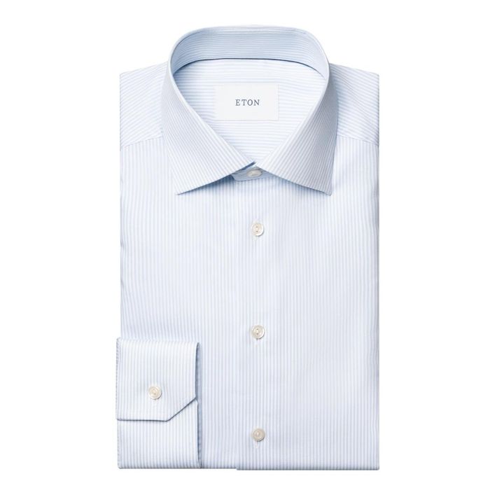 Bengal Striped Cotton Tencel&trade; Lyocell Shirt fra Eton