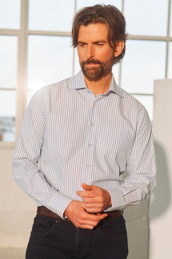 Shirt L S Modern Fit fra Gino Marcello