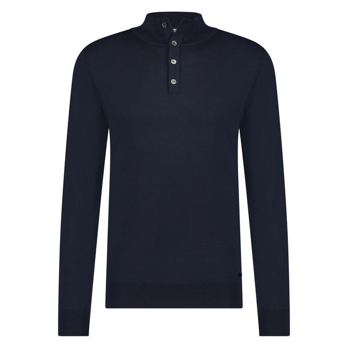 Gus Buttoned Polo Merino fra Born With Appetite
