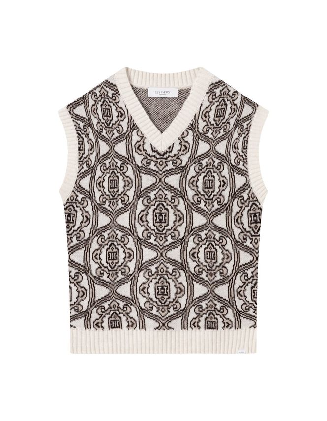 Les Deux Fillip Jacquard Slipover – Stilfuld og Bæredygtig