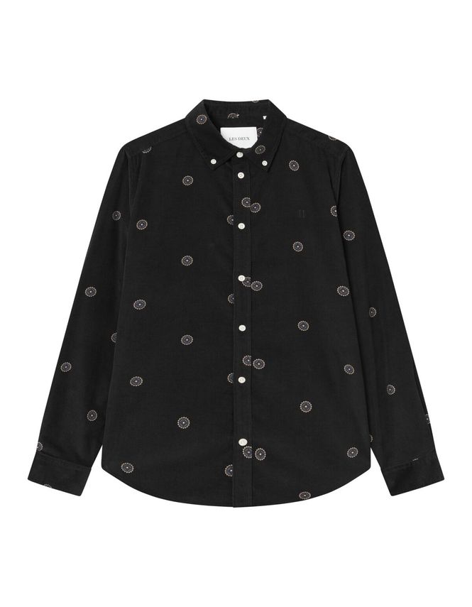 Kristian Aop Corduroy Shirt fra Les Deux