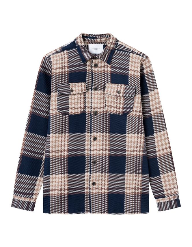 Jesse Check Hybrid Shirt 2.0 fra Les Deux
