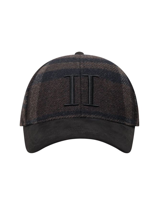 Baseball Cap Check Wool fra Les Deux