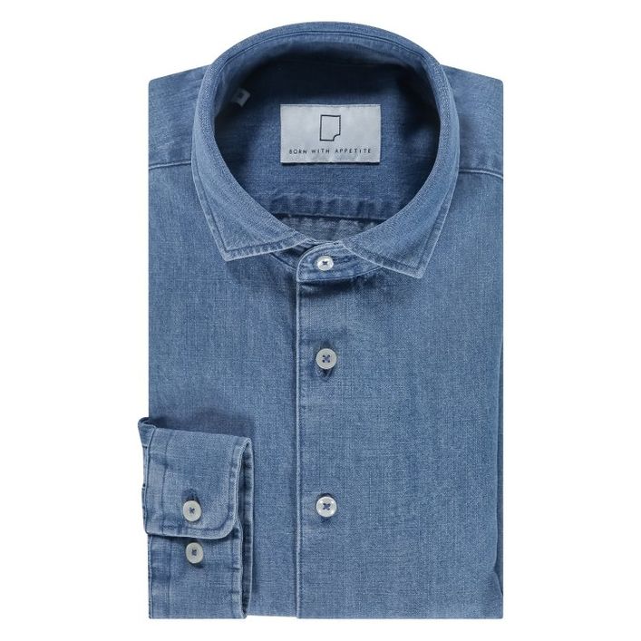 Louis Denim Shirt Ws Ls fra Born With Appetite