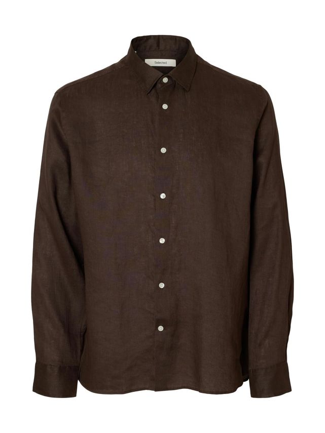 Slhregkylian Linen Shirt Ls Classic fra Selected