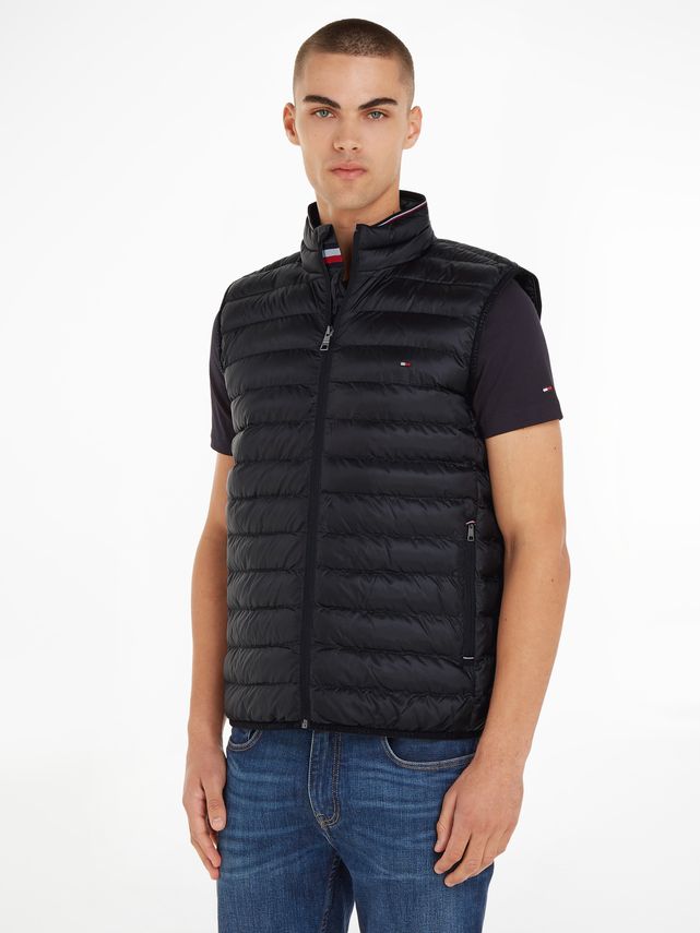 Tommy Hilfiger Core Packable Circular Vest - Black Friday Tilbud