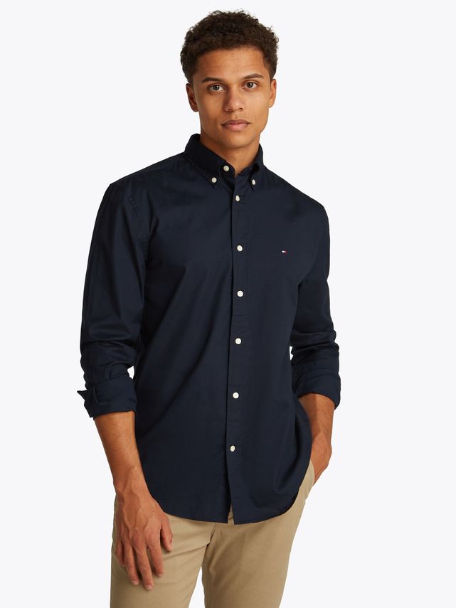 Tommy Hilfiger Core Flex Poplin Skjorte – Black Friday Tilbud!
