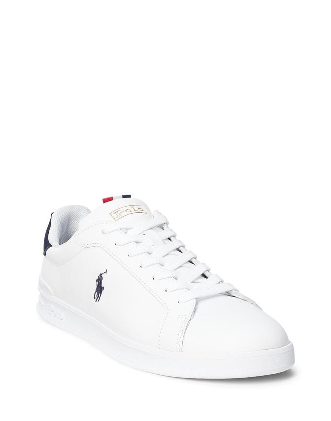 Heritage Court Ii Leather Sneaker fra Ralph Lauren