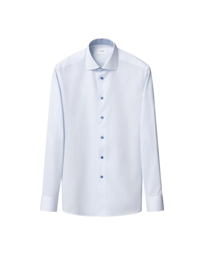 Semi Solid Effect Shirt fra Eton