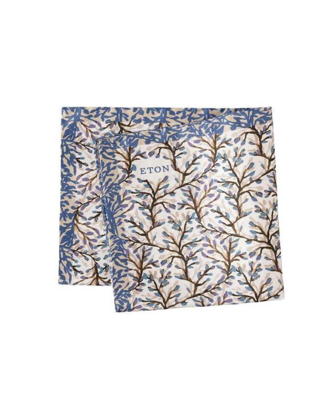 Foliage Oxford Silk Pocket Square fra Eton