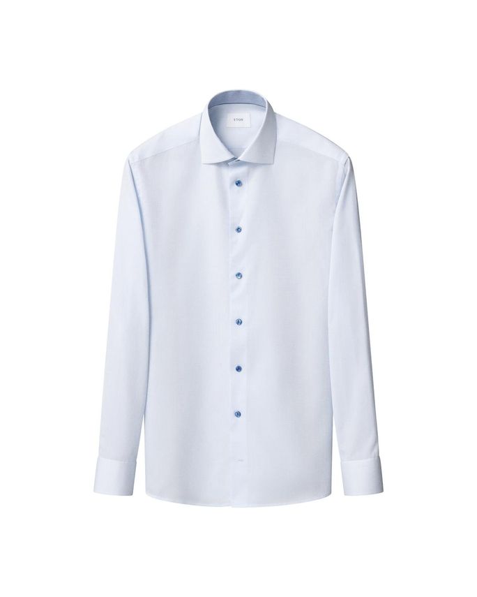 Semi Solid Effect Shirt fra Eton