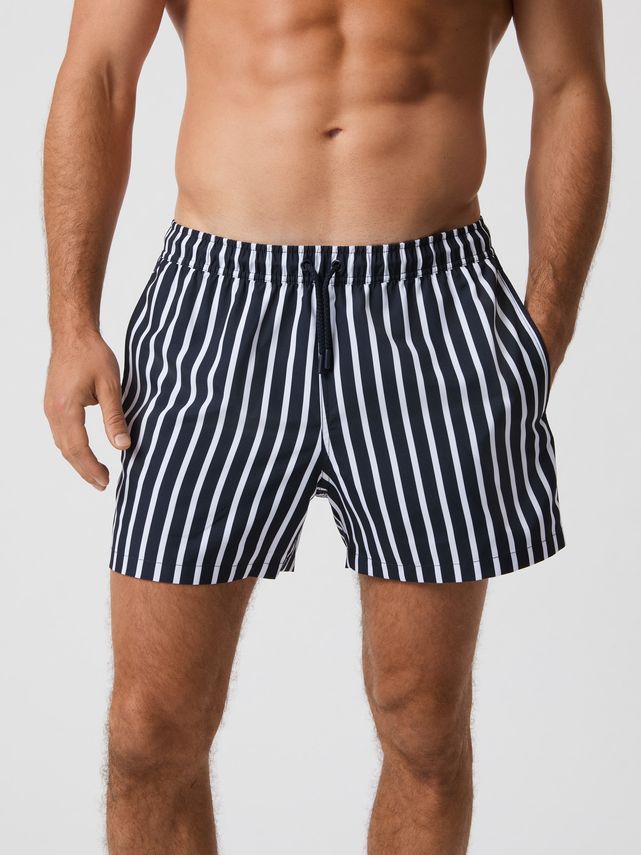 Borg Print Swim Shorts, Bb Wide Stripe 2 fra Björn Borg
