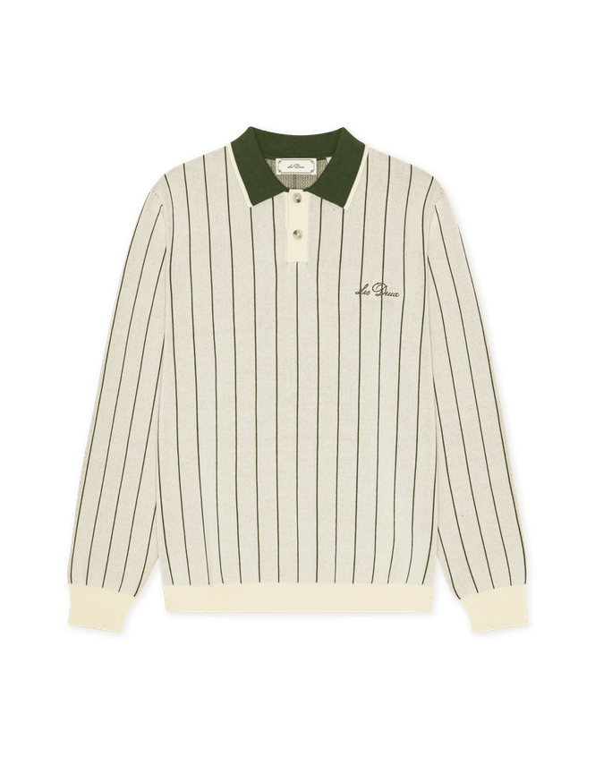Signature Knitted Ls Polo fra Les Deux