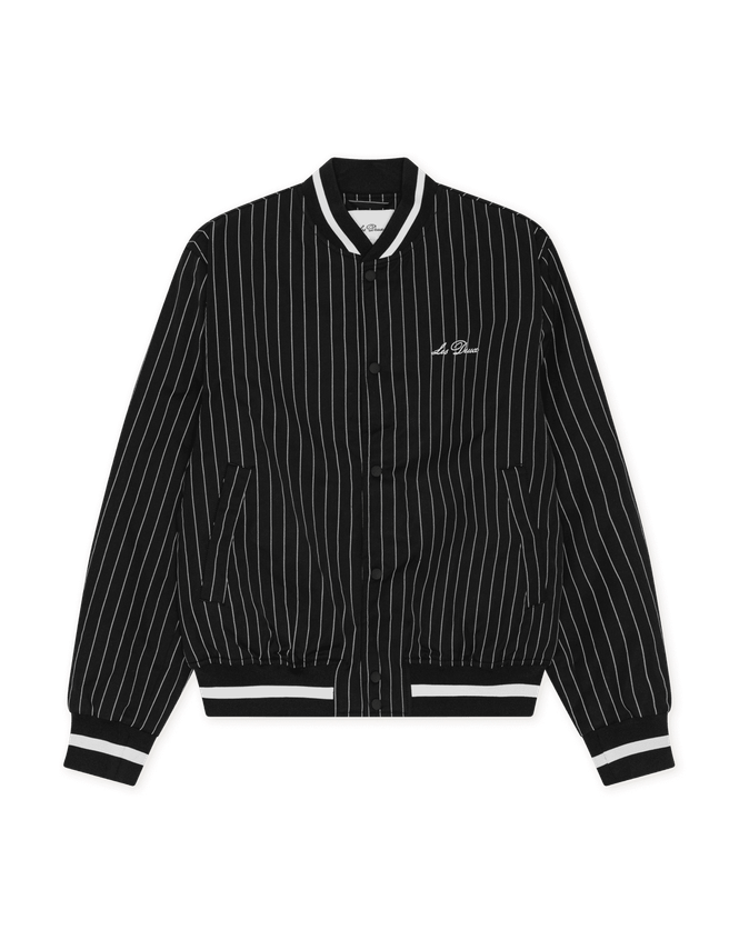 Varsity Tech Pinstriped Jacket fra Les Deux