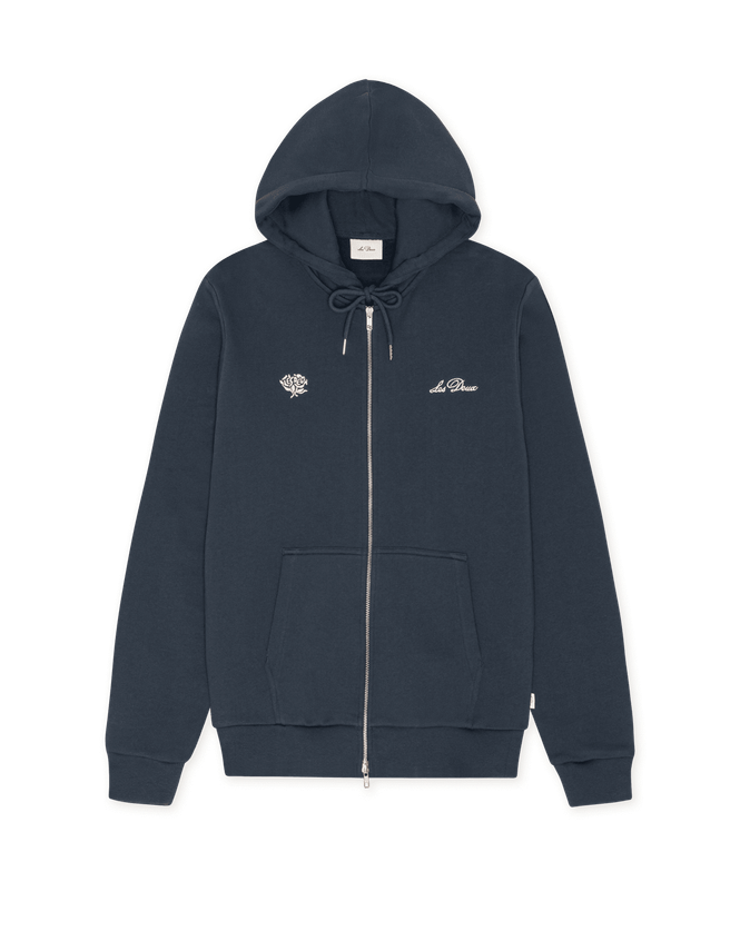 Deux Zipper Hoodie fra Les Deux
