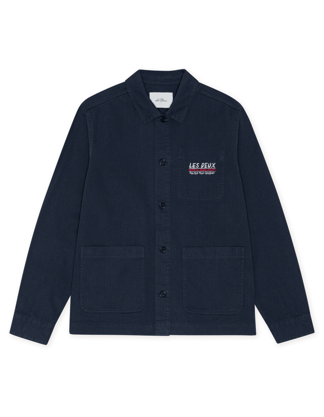 Herringbone Artist Overshirt fra Les Deux